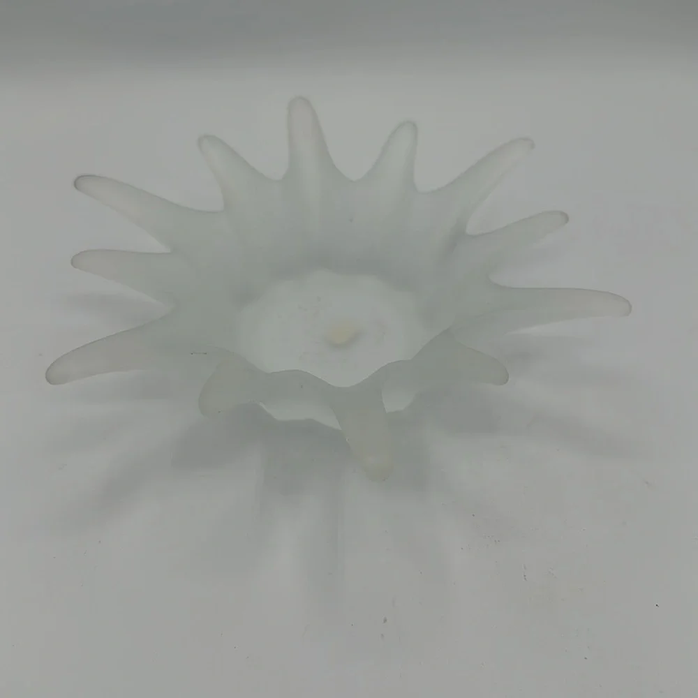 Frosted finger glass decor bowl